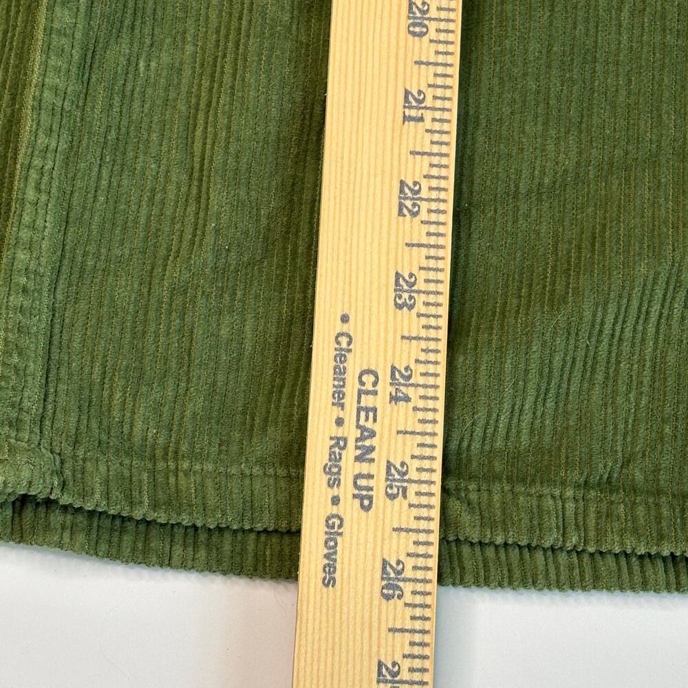 Anthropologie Pilcro Green Corduroy Button Front Pencil Midi Skirt NWT 2 - Picture 11 of 11
